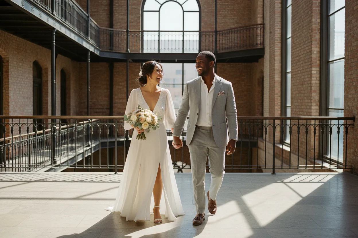 Korean Wedding Photographer in Los Angeles: newlyweds celebrating at a Greater Los Angeles wedding